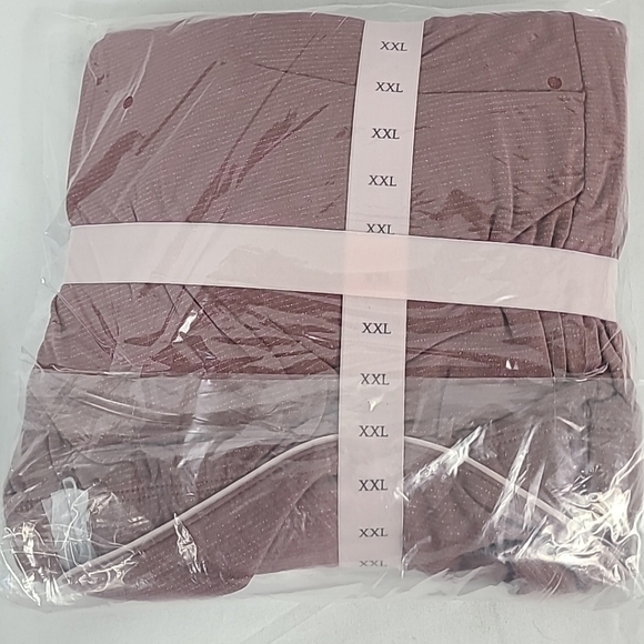 NWT Victoria’s Secret MODAL SHORT PJ SET Pink Gold Stripes Size XXL MSRP $65 - Picture 4 of 4